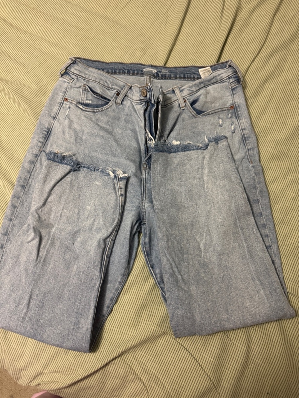 Old Navy Light Blue High-Rise Straight Jeans